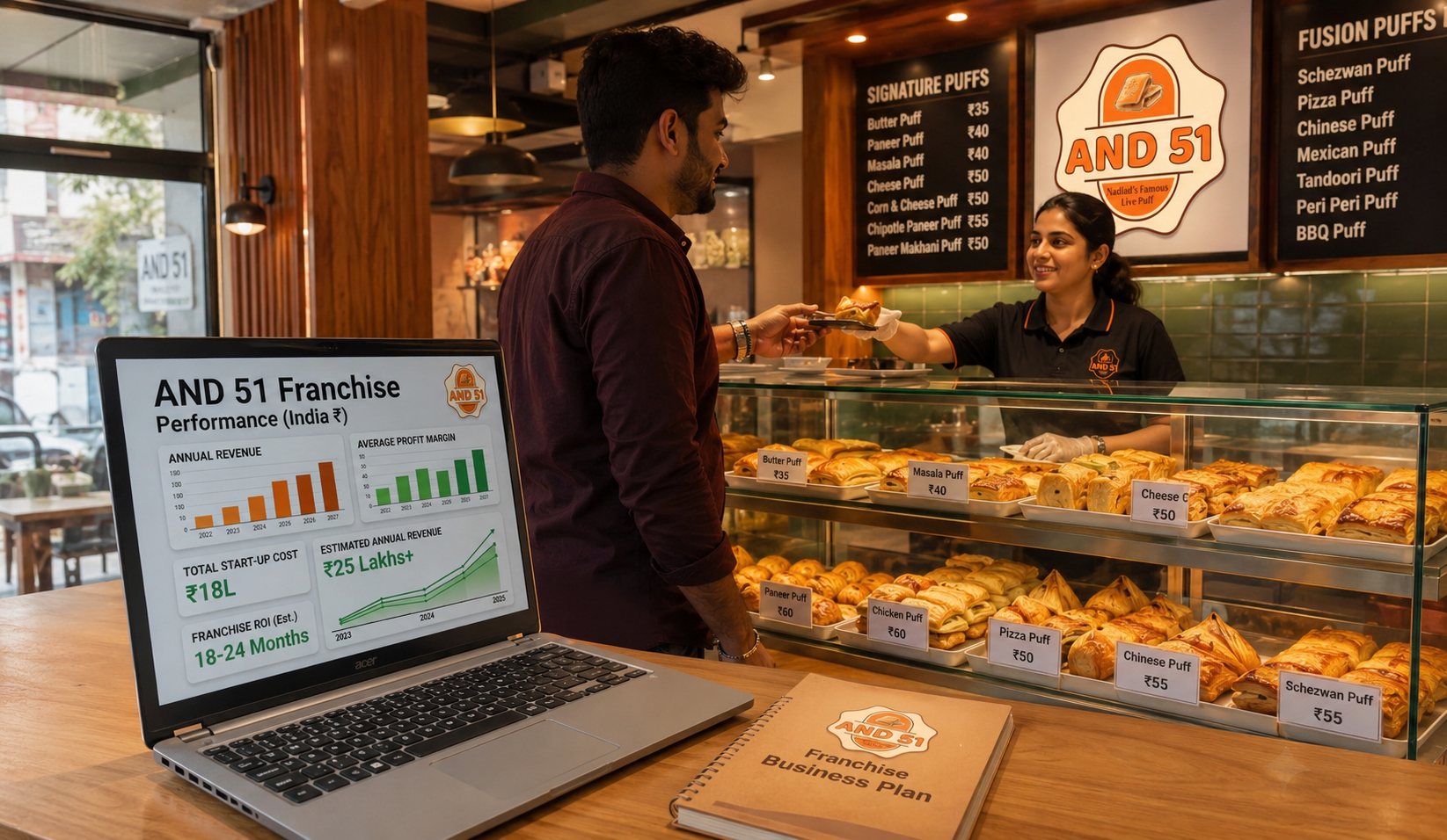 Puff Franchise Cost and Profit Margin India